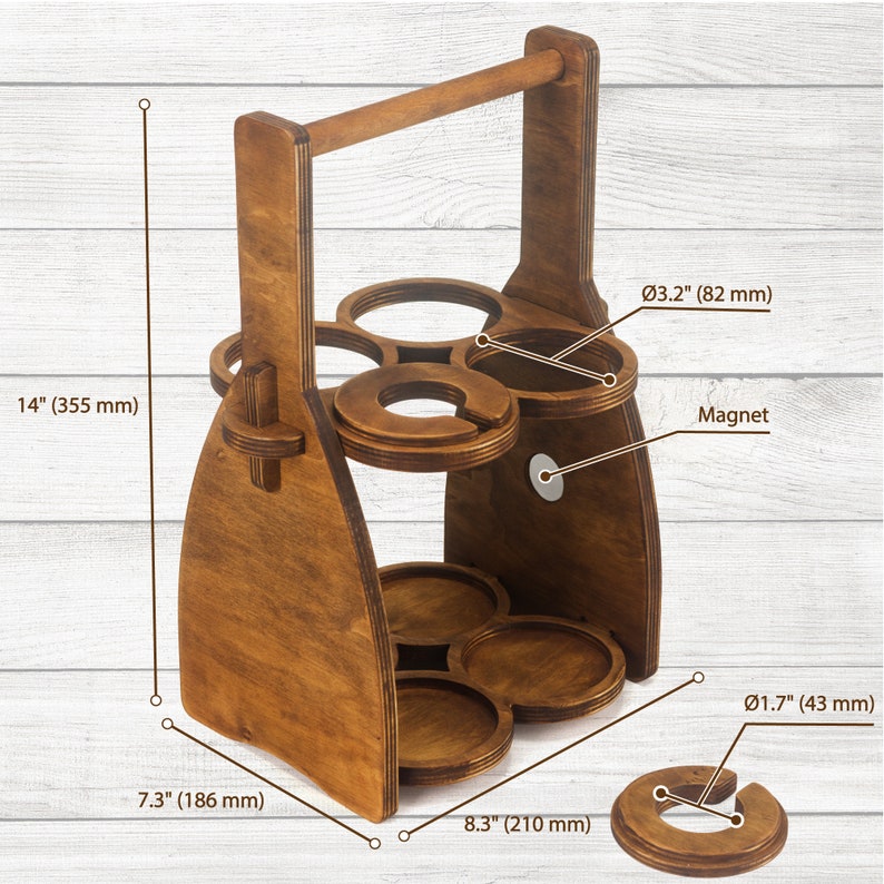 ROSTMARYGIFT Wine & Beer Caddy - Thumbnail 2