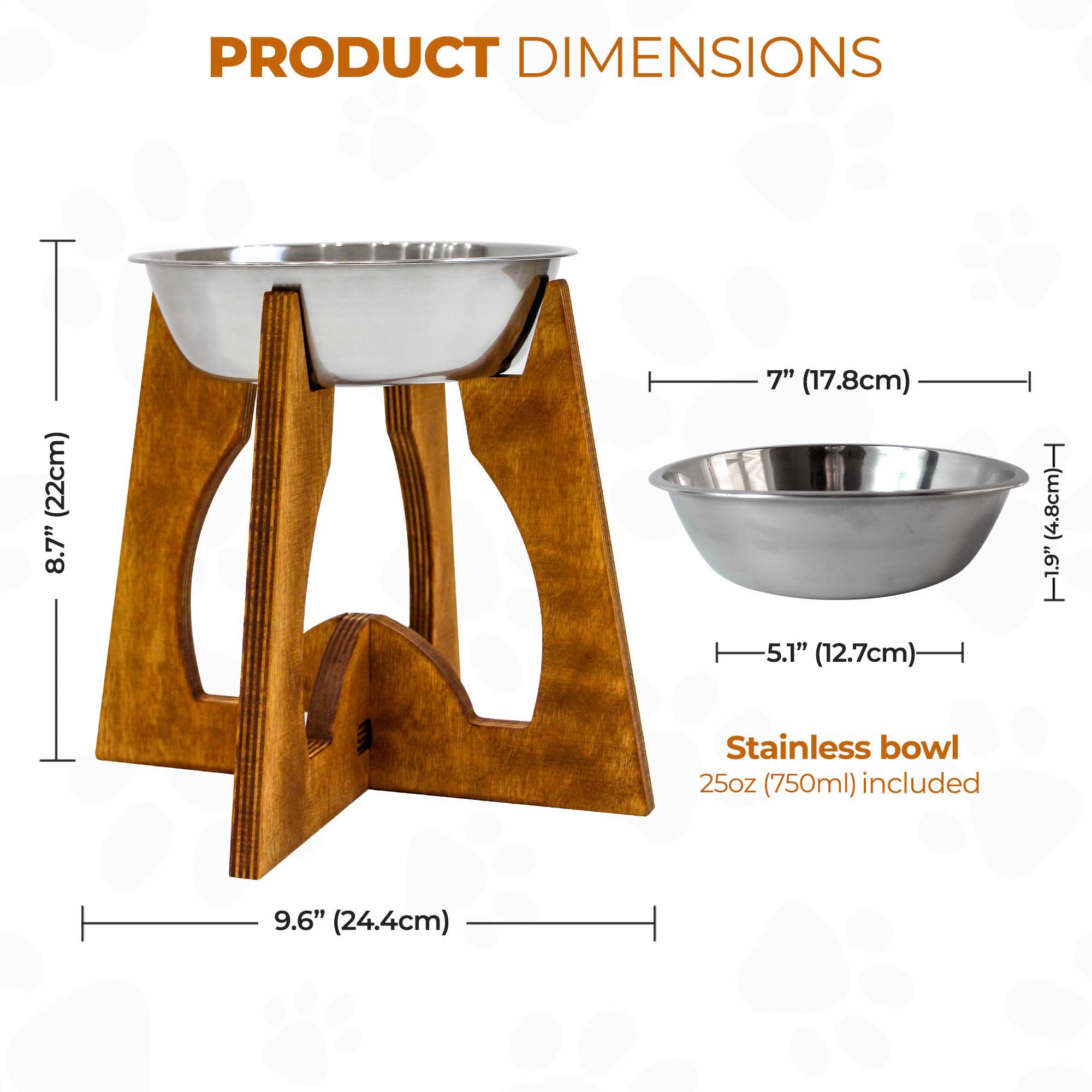 Collapsible dog bowl stand online