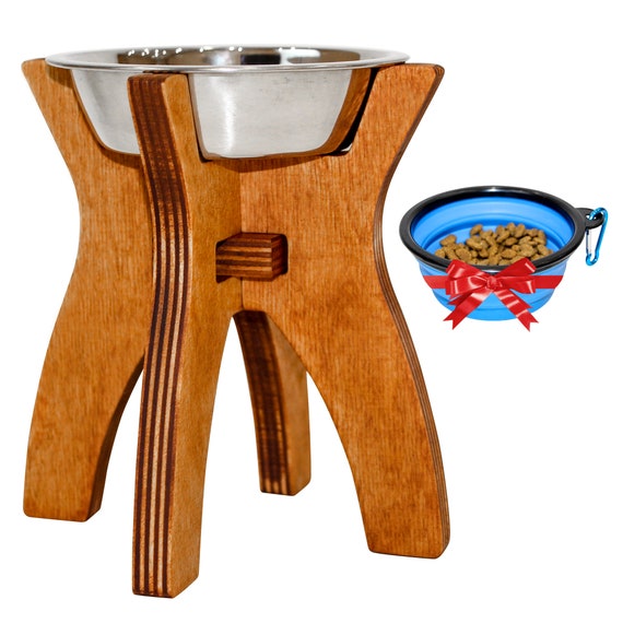 Elevated Dog Feeder for Small Dogs 6 Dog Bowl Stand 