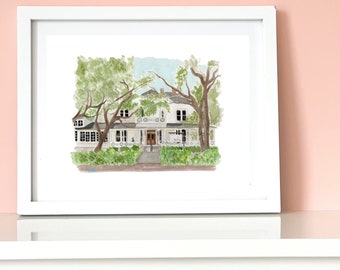 Art Print ‘Matties’ Austin / Popular brunch restaurant and wedding venue in downtown ATX / Texas Anniversary Gift
