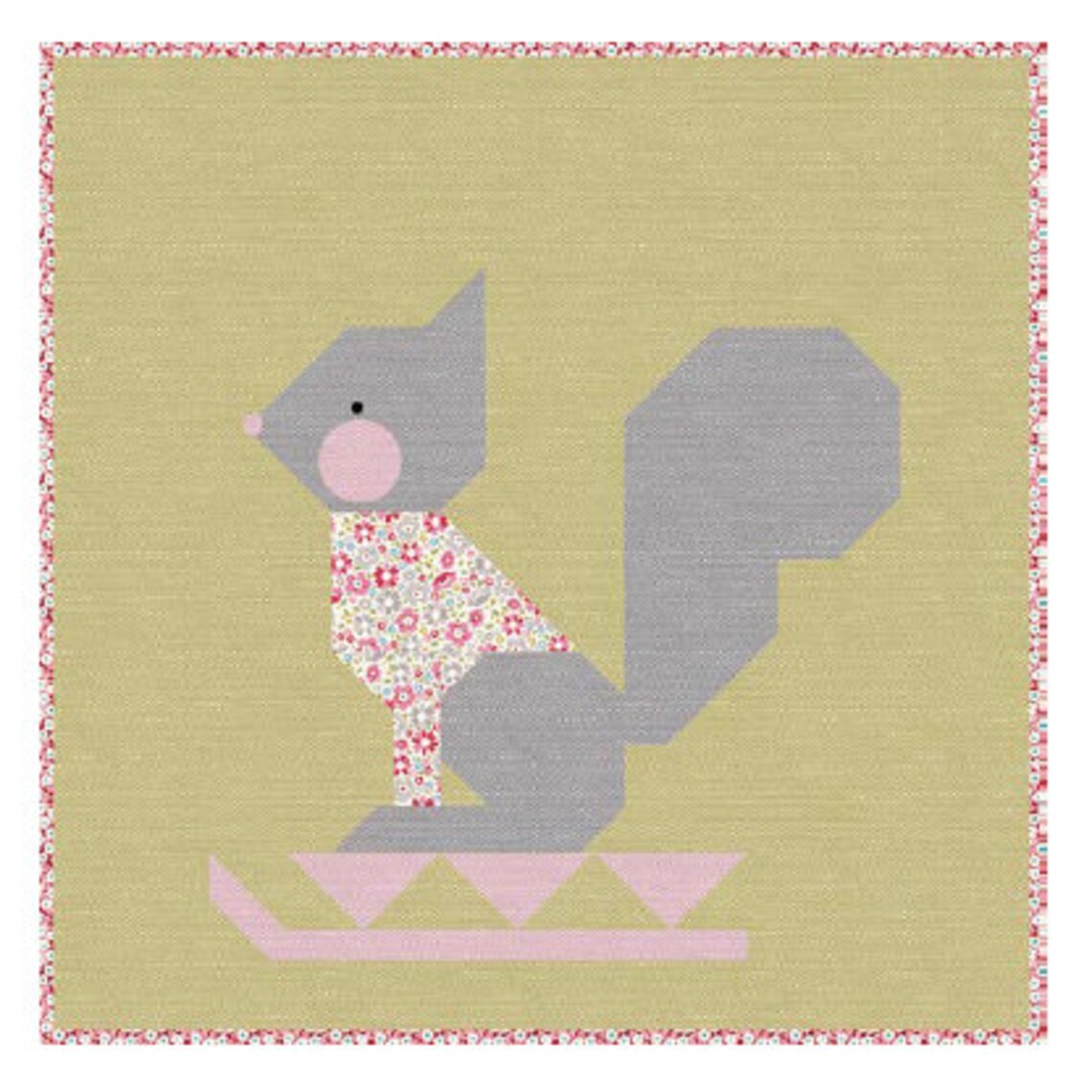 TILDA WINTER FUN Squirrel Pillow Kit in Olive Tilda Woodland Etsy