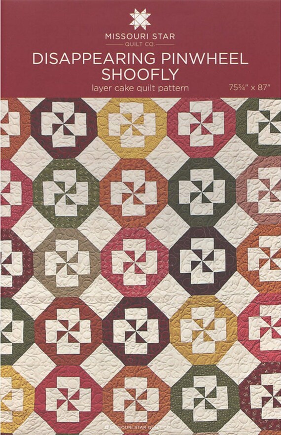 MSQC Quilt Pattern Disappearing Pinwheel Shoofly Paper Etsy