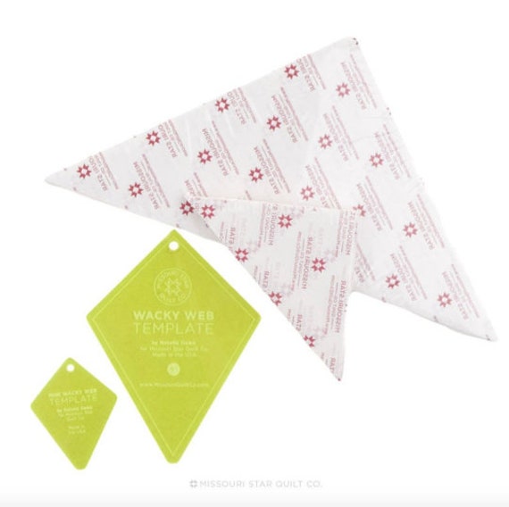 periwinkle template triangle piecing papers bundle wacky etsy