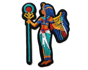 Egyptian Cleopatra Goddess Embroidered Iron On Patch