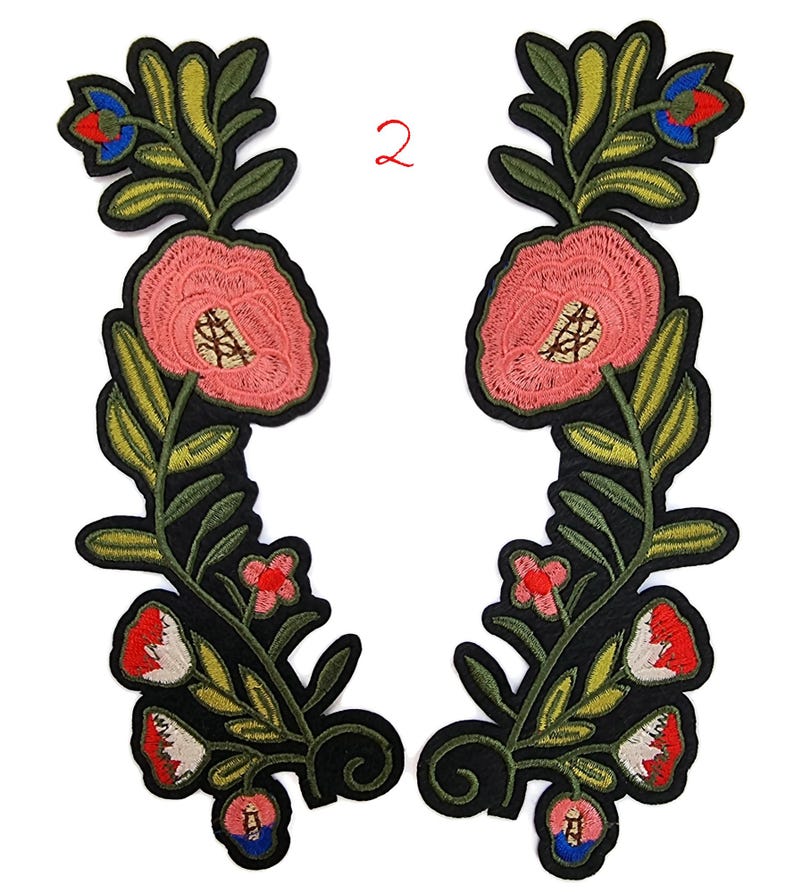 Build Your Own, Embroidered Jacket Patch Set (set A) - Etsy