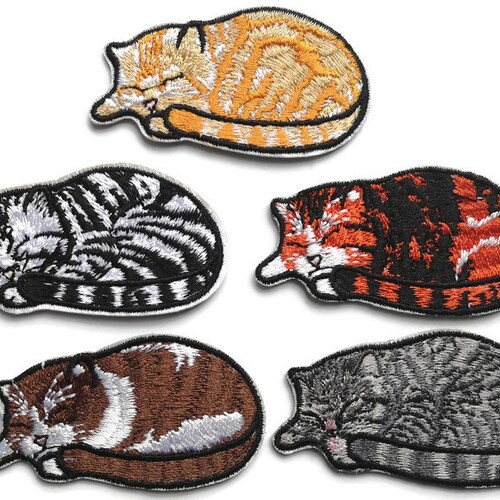Cute Cats Embroidered Iron on Applique Patchembroidery Cats Etsy