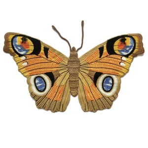 Large Butterfly Soft Tapestry Applique patch 10.5&quot;