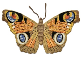 Large Butterfly Soft Tapestry Applique patch 10.5"