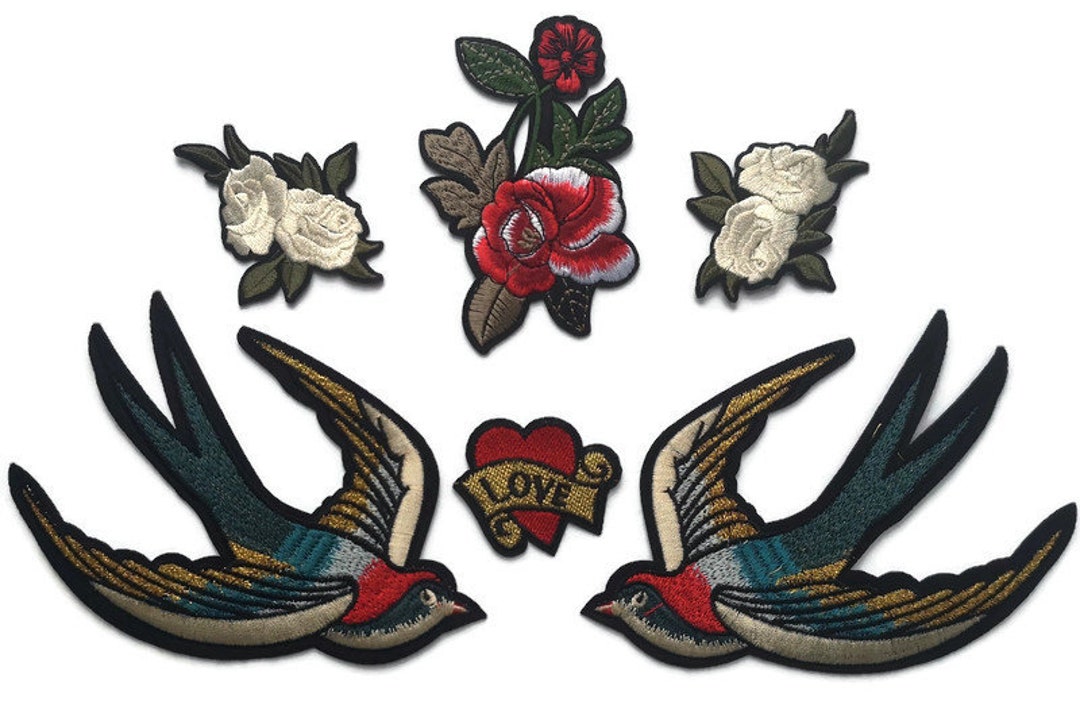 Bomber imbottito con patch Love Birds main image 1