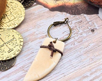 Pirate Claw Bronze Hoop Earring Single
