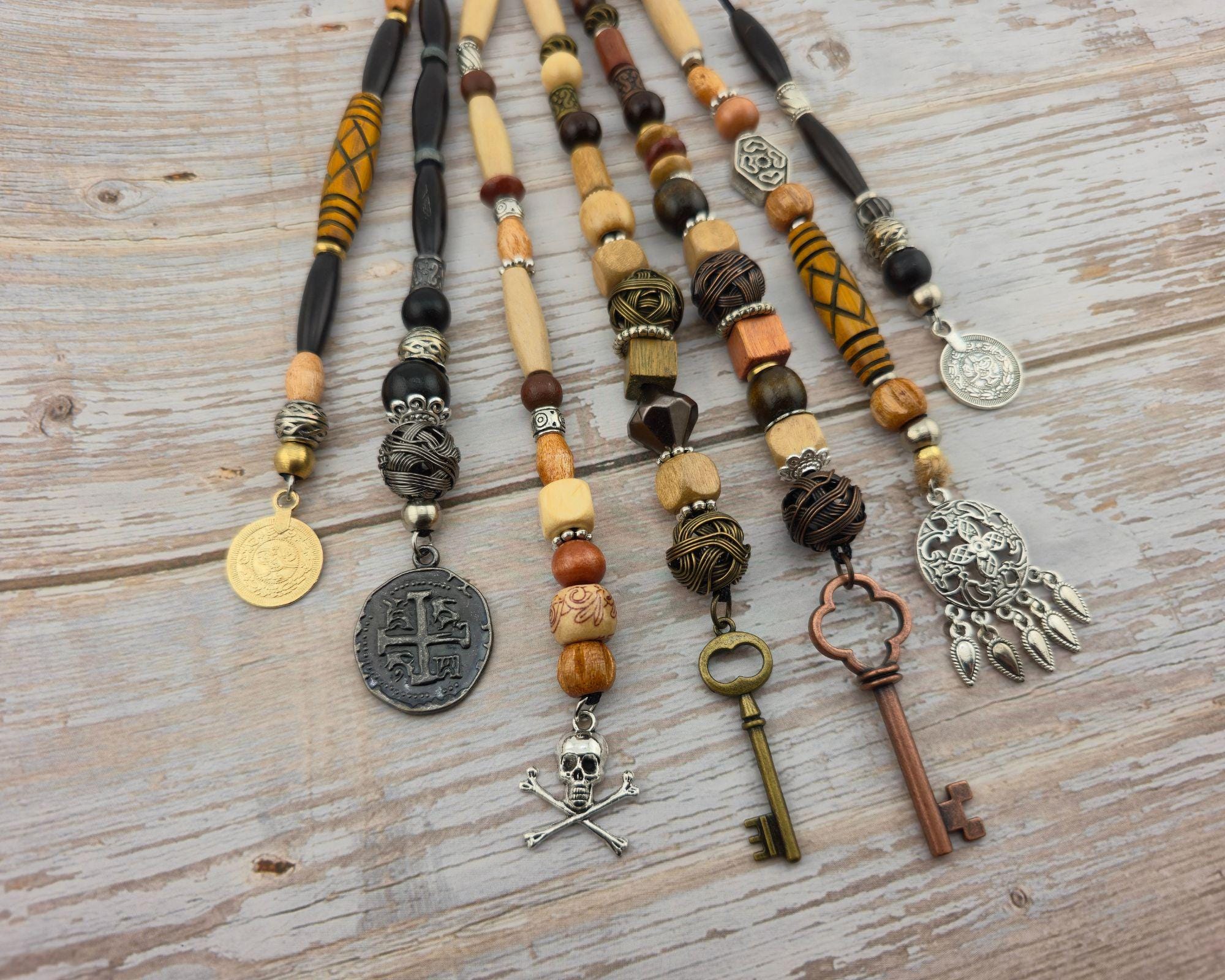 Pirate Hair Beads for Pirate Costume Unisex 15 Styles - Etsy