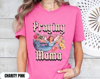 Praying Mama Shirt, Praying Mom Angel Shirt for Christian Woman, Trendy Christian Shirt, Owl Shirt, Unisex Shirt, Religious Gift