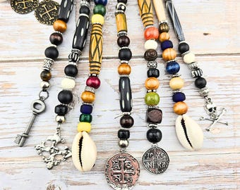 Pirate Hair Beads for Pirate Costume Unisex, Many Styles