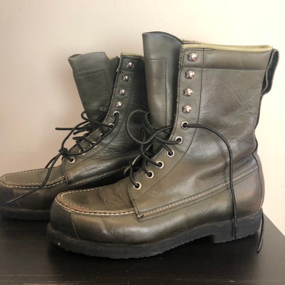 Vintage Cabela boots green boots work 