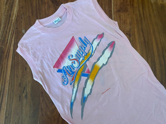 Vintage Air Supply shirt, vintage tank, pink, vintage… - Gem