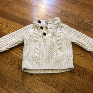 Vintage knits, vintage ribbed sweater, fisherman sweater, vintage baby image 2