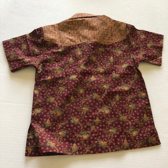 Vintage Batik boys shirt, vintage button down, vi… - image 3