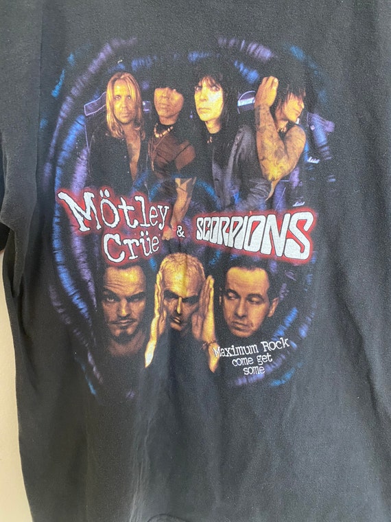 Vintage Motley Crue shirt, vintage Scorpions, y2k… - image 3