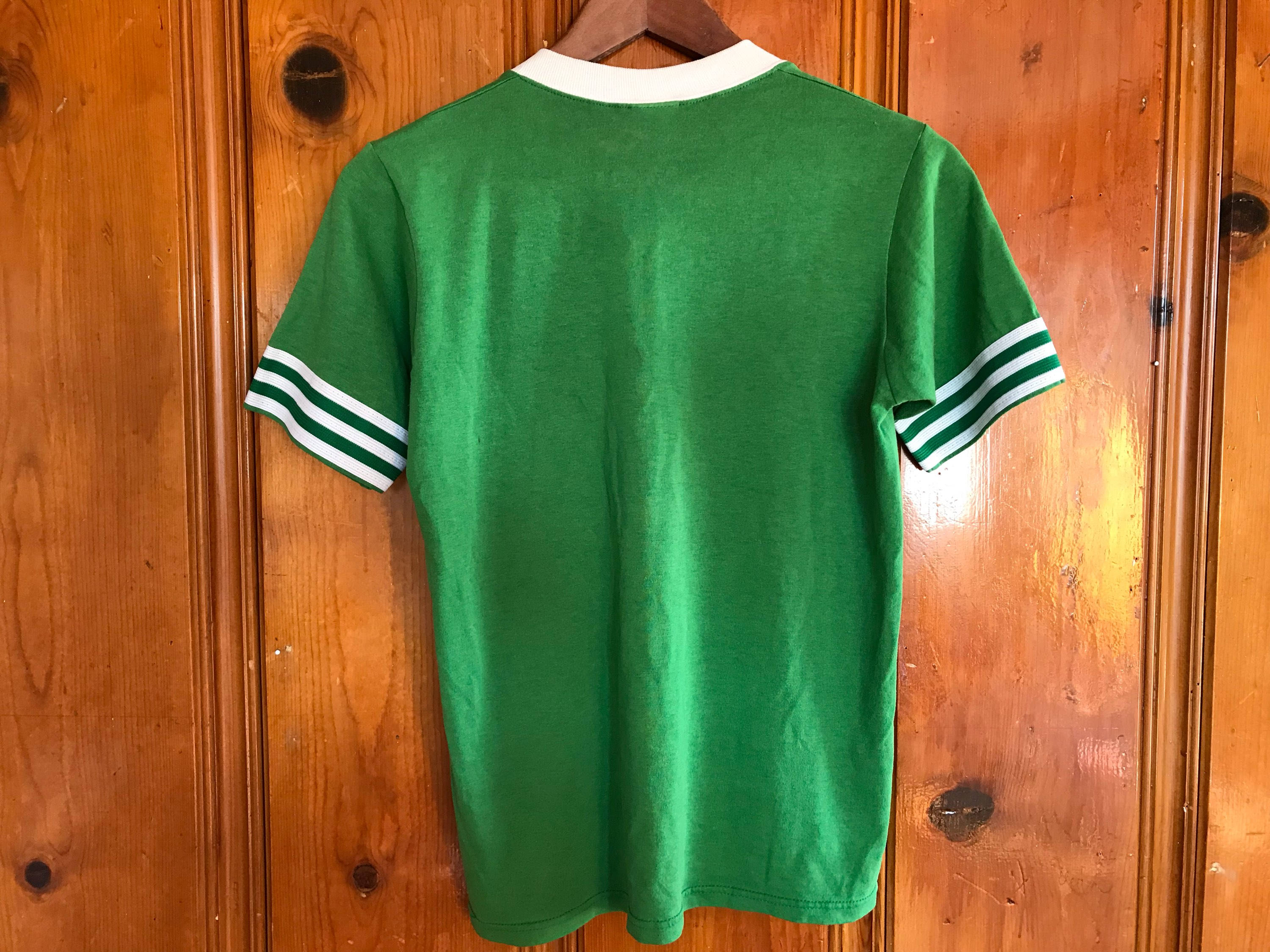 Vintage Green Baseball Style Tee Etsy UK