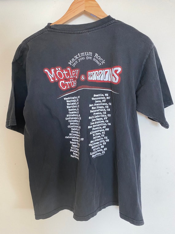 Vintage Motley Crue shirt, vintage Scorpions, y2k… - image 2