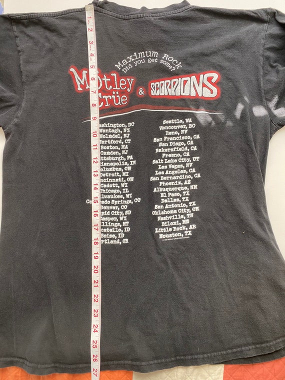 Vintage Motley Crue shirt, vintage Scorpions, y2k… - image 5