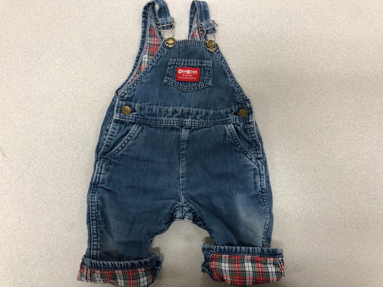 Vintage Osh Kosh Flannel Lined Overalls 