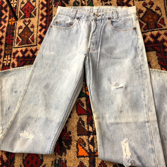 Vintage rare 701 Levis, vintage Levis, distressed… - image 1