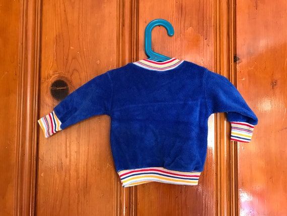 Vintage baby velour/terry cloth ABC sweatshirt - image 2