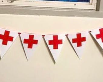 Red Cross Banner - Etsy