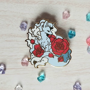 Garden Monster - Ice Kitsune - Hard Enamel Pin