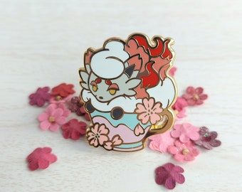 Sakura Teatime - Foxy Teacup Monster - A Hard Enamel Pin
