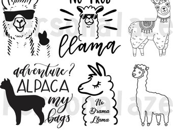 Download Llama Svg File Etsy