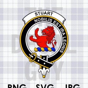 Stuart av Bute skotsk klanvapenmärke (PNG SVG JPG)