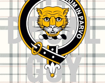 Scottish Clan Little Crest Abzeichen: SVG PNG JPG für Vinyl, Sublimation