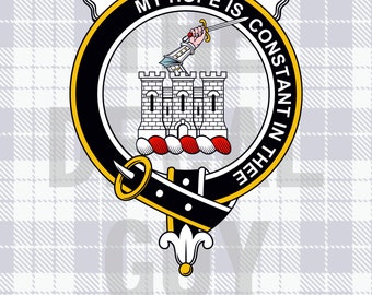 MacDonald Clan Crest: Scottish Badge, Vinyl Cutting, Sublimation (PNG SVG JPG)