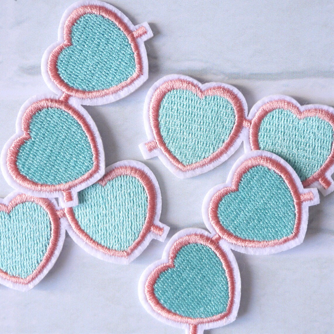 Ecusson thermocollant Coeur Love - Noir