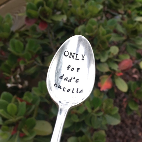 Only For Dad S Nutella Engraved Coffee Spoon For Greedy Etsy Only For Dad S Nutella Engraved Coffee Spoon For Greedy Etsy