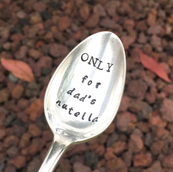 Only For Dad S Nutella Engraved Coffee Spoon For Greedy Etsy Only For Dad S Nutella Engraved Coffee Spoon For Greedy Etsy
