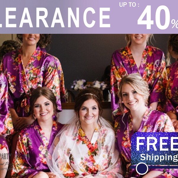 Bridesmaid Robes Set of 8 Etsy