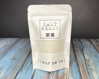 Fleur de Sel • 3oz • French Flower of Salt • SaltNerds • Foodie GIft • Housewarming • Wedding • Happy Birthday • Dad Gift