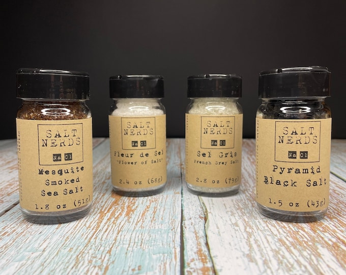 SaltNerds Shakers Collection • 4 Essential Sea Salts
