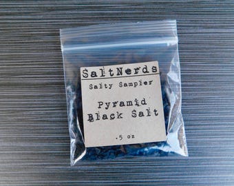 Pyramid Black Salt • SaltNerds Salty Sampler • .5oz • Foodie GIft • Free Shipping!!