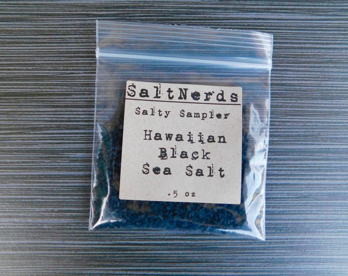 Hawaiian Black Lava Sea Salt • SaltNerds Salty Sampler • .5 oz