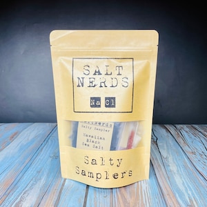 Original Salty Sampler 8 Pack SaltNerds Collection Gourmet Salt Gift Set Foodie Gift for Men Outdoor Grilling Gift Him or Her image 1