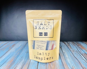 Original Salty Sampler 8 Pack • SaltNerds Collection • Gourmet Salt Gift Set • Foodie Gift for Men • Outdoor Grilling Gift • Him or Her