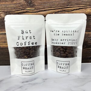 Personalized CoffeeNerds Choose 2 Sampler Pack Micro Roasted Coffee Gift Host Her or Him Roasted Coffee Wedding C8H10N4O2 image 3