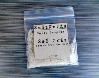 Sel Gris • French Grey Salt • SaltNerds Salty Sampler • .5 oz • Foodie GIft • FREE SHIPPING!!