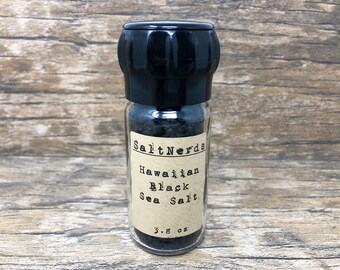 Hawaiian Black Lava Sea Salt Grinder • 3.8 oz