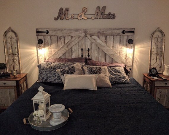 Barn Door Headboard Barn Door Barn Door Decor Etsy