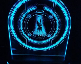 Tron identity Disc Power Disc tribute patch iron on sew Tron Legacy Flynn Ram